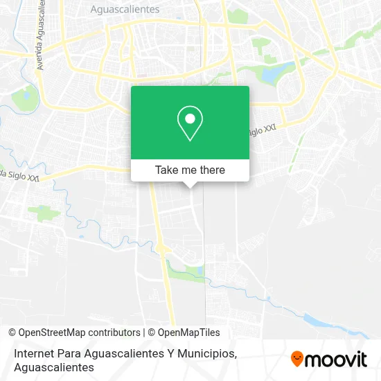 Internet Para Aguascalientes Y Municipios map
