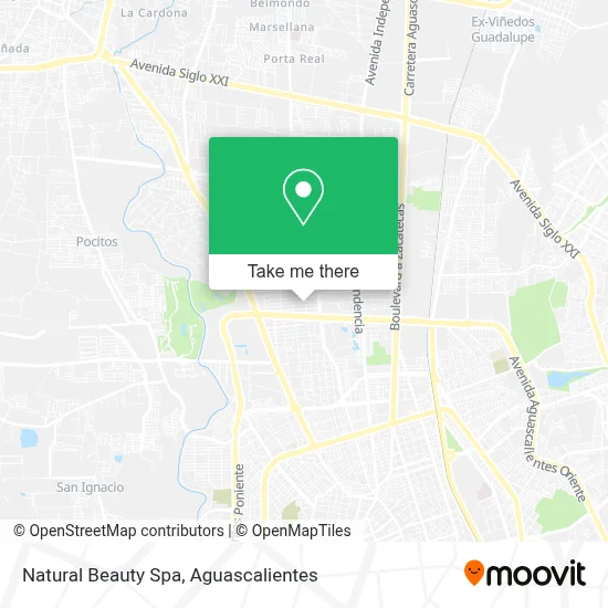 Natural Beauty Spa map