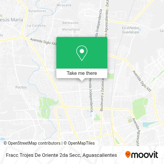 Fracc Trojes De Oriente 2da Secc map