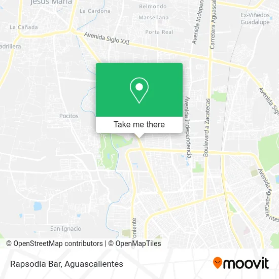 Rapsodia Bar map