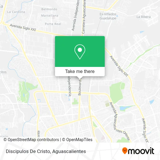 Discipulos De Cristo map