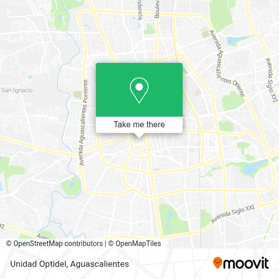 Unidad Optidel map