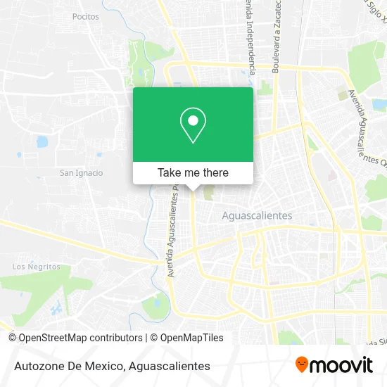 Autozone De Mexico map