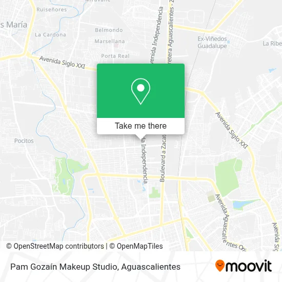 Pam Gozaín Makeup Studio map