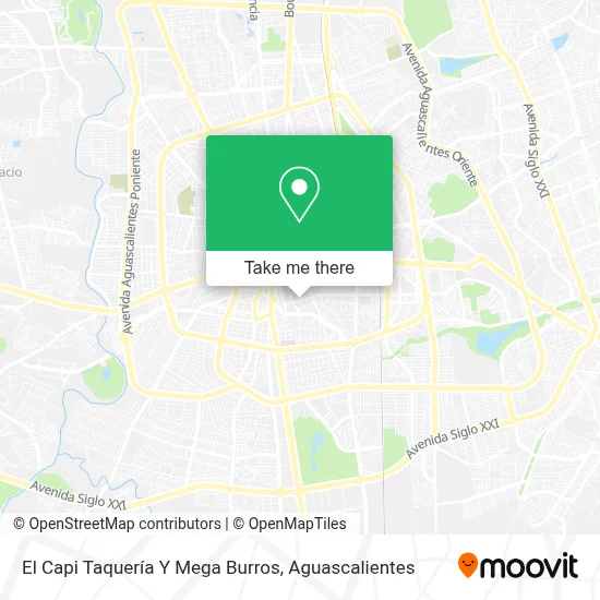 El Capi Taquería Y Mega Burros map