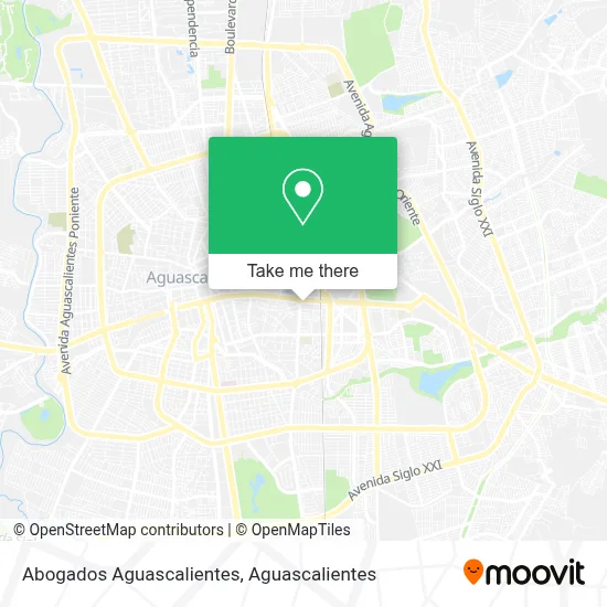 Abogados Aguascalientes map