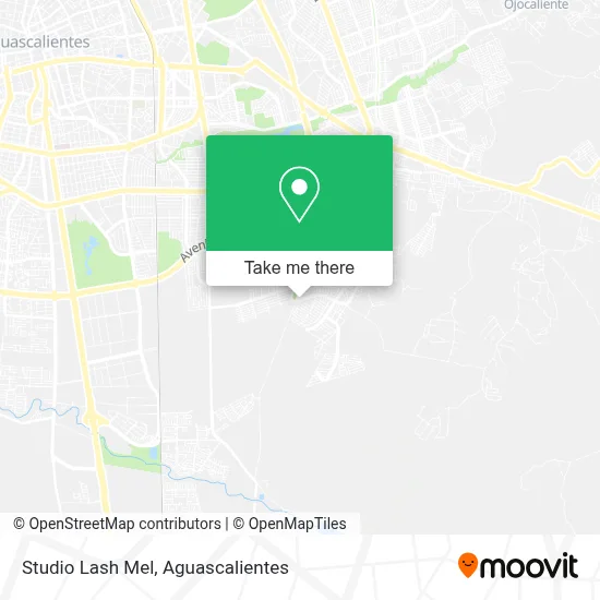 Studio Lash Mel map