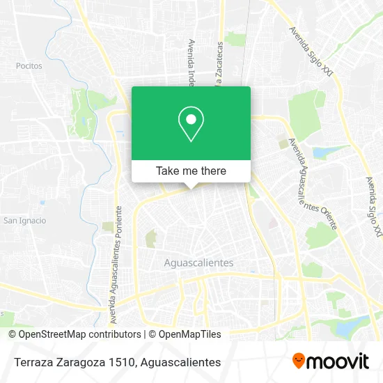 Terraza Zaragoza 1510 map