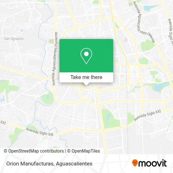 Orion Manufacturas map