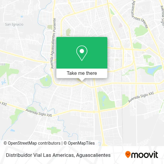 Distribuidor Vial Las Americas map