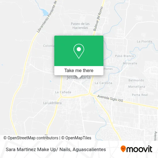 Sara Martinez Make Up/ Nails map