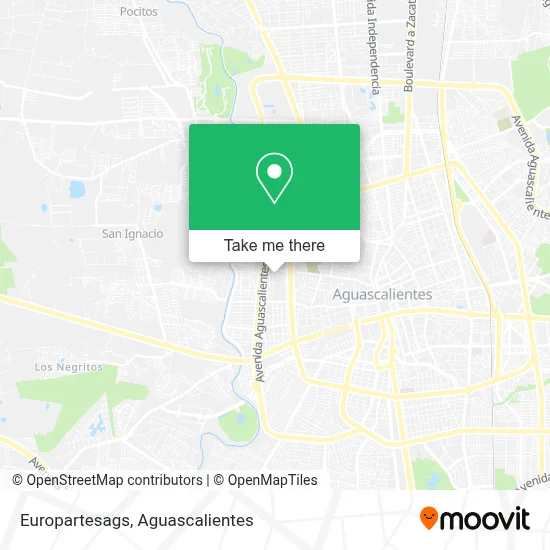 Europartesags map