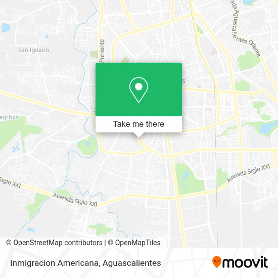 Inmigracion Americana map