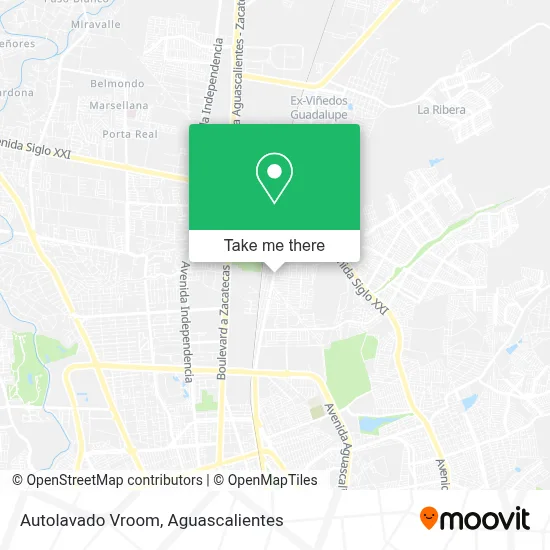 Autolavado Vroom map