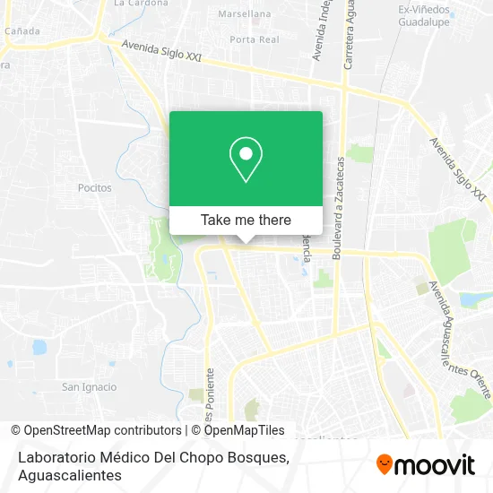 Laboratorio Médico Del Chopo Bosques map
