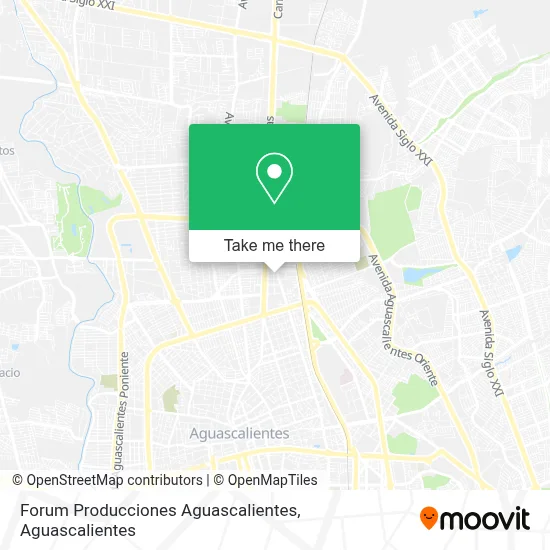 Forum Producciones Aguascalientes map