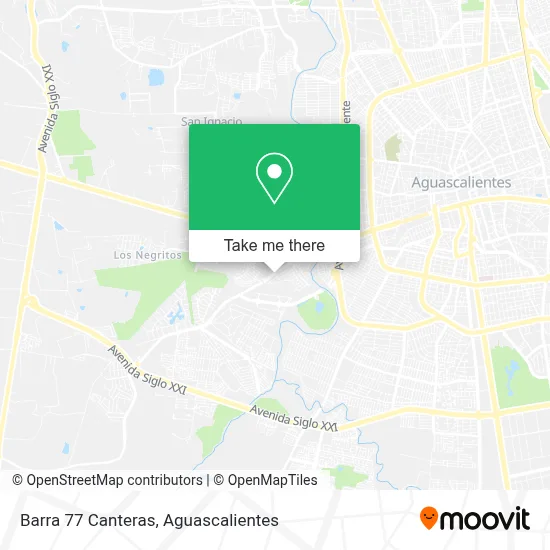 Barra 77 Canteras map