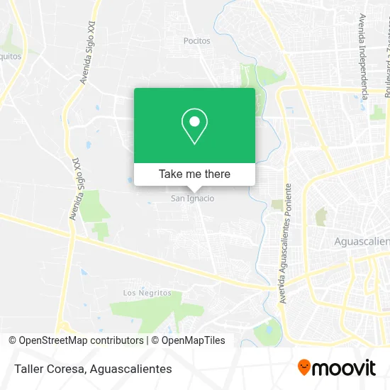 Taller Coresa map