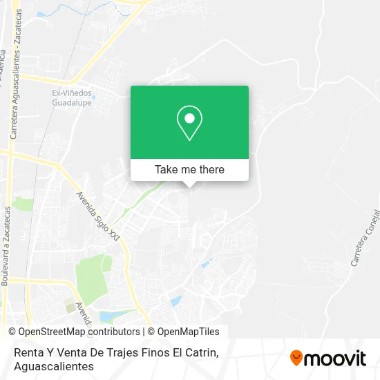 Renta Y Venta De Trajes Finos El Catrin map
