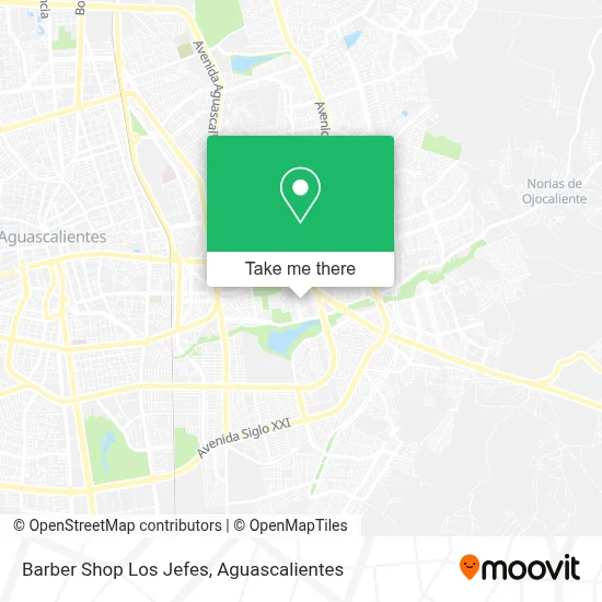 Barber Shop Los Jefes map
