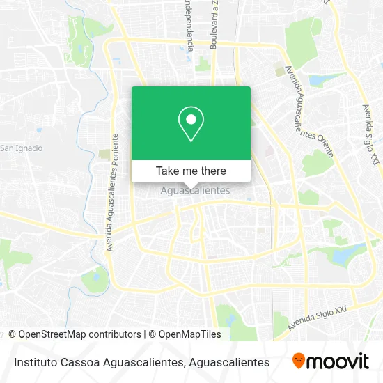 Instituto Cassoa Aguascalientes map