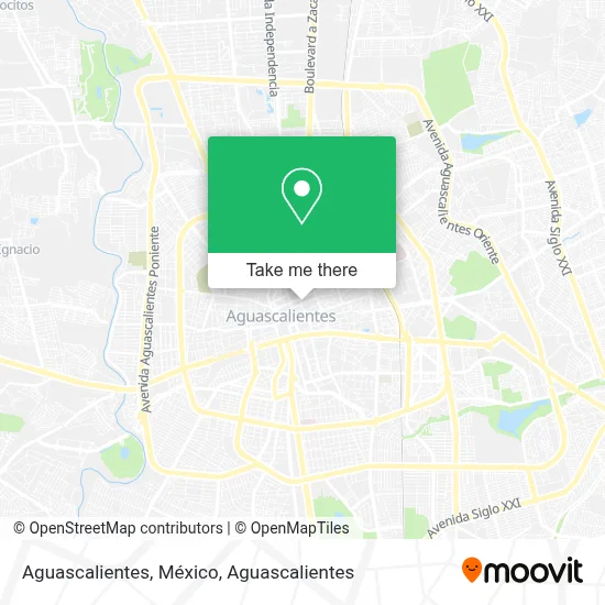 Aguascalientes, México map