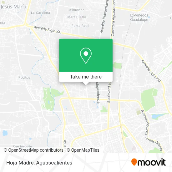 Hoja Madre map