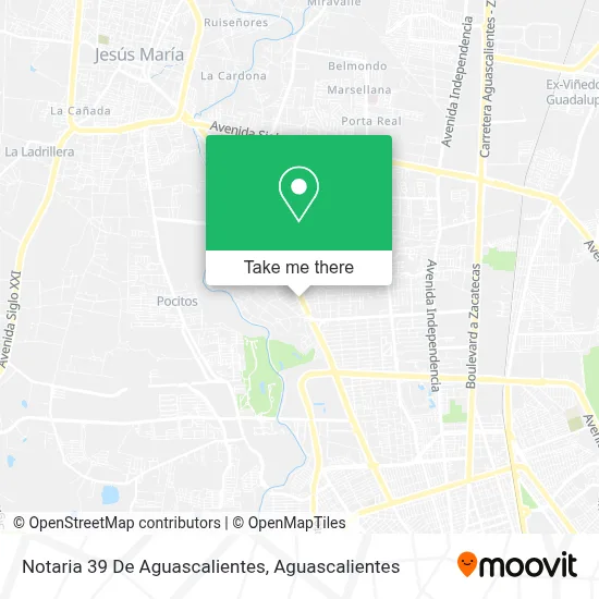 Notaria 39 De Aguascalientes map