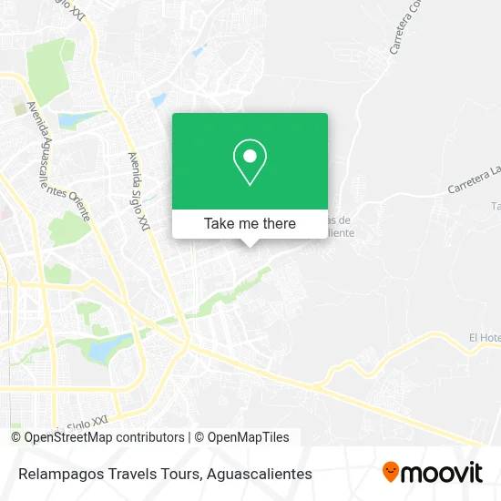 Relampagos Travels Tours map