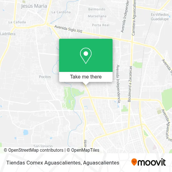 Tiendas Comex Aguascalientes map