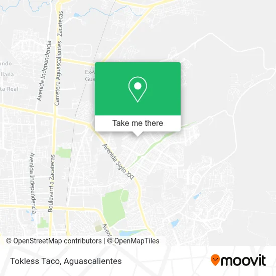 Tokless Taco map
