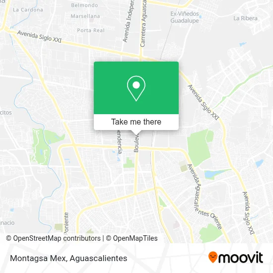 Montagsa Mex map