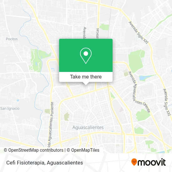 Cefi Fisioterapia map