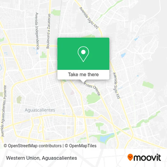 Western Union map