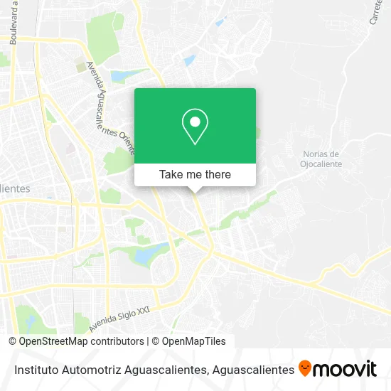 Instituto Automotriz Aguascalientes map