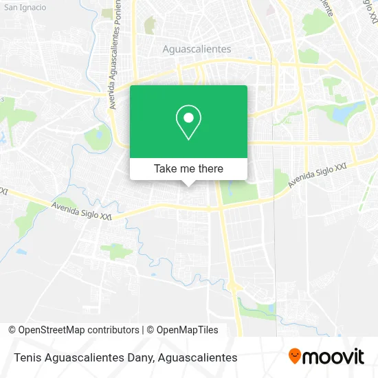 Tenis Aguascalientes Dany map