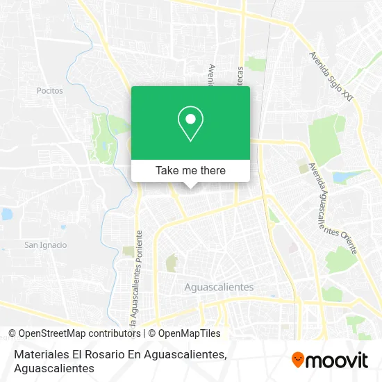 Materiales El Rosario En Aguascalientes map
