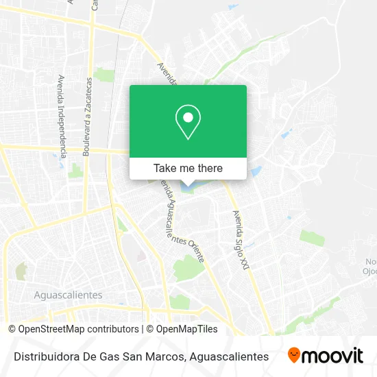 Distribuidora De Gas San Marcos map