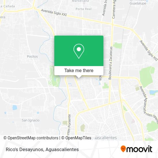 Rico's Desayunos map
