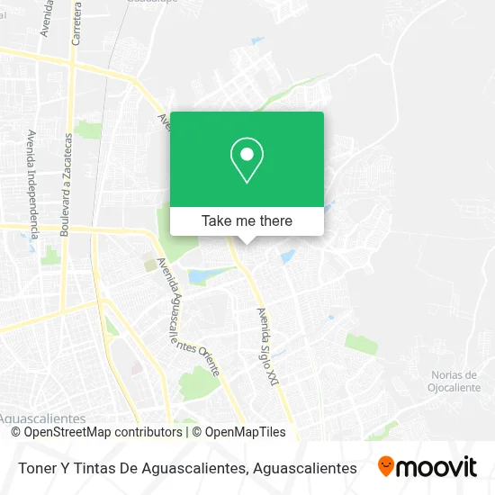 Toner Y Tintas De Aguascalientes map