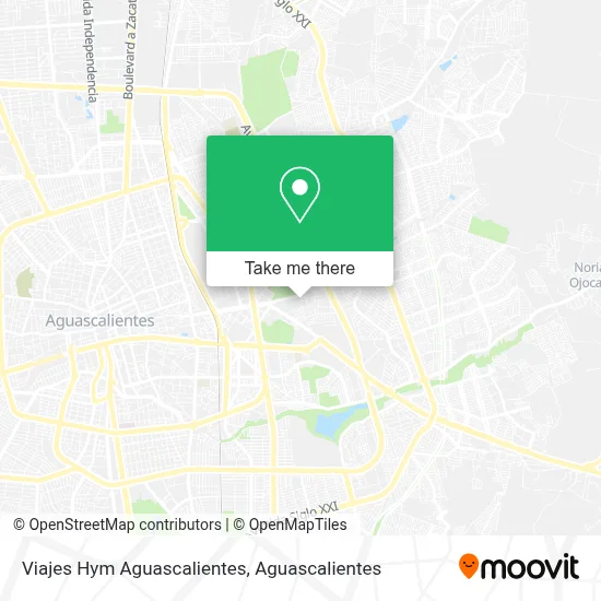 Viajes Hym Aguascalientes map