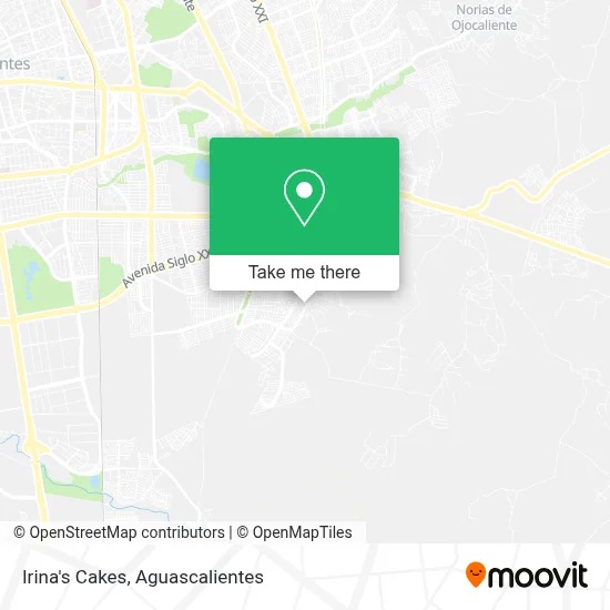 Irina's Cakes map