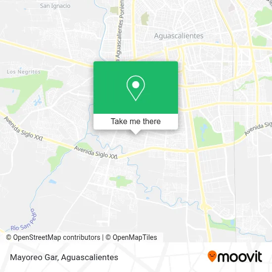 Mayoreo Gar map
