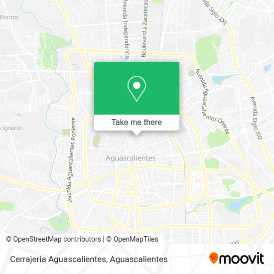 Cerrajeria Aguascalientes map