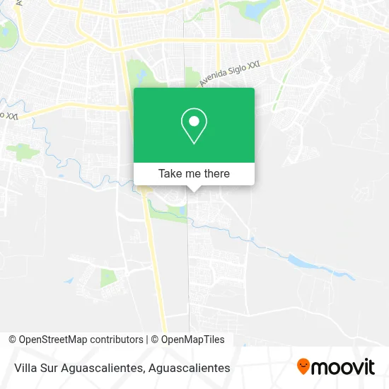Villa Sur Aguascalientes map