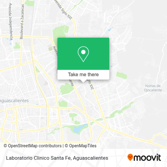 Laboratorio Clinico Santa Fe map