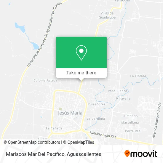 Mariscos Mar Del Pacífico map