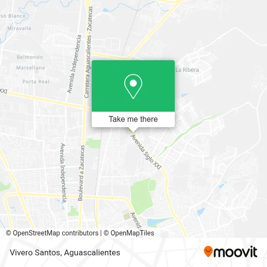 Vivero Santos map