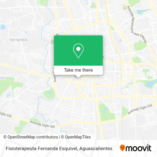 Fisioterapeuta Fernanda Esquivel map