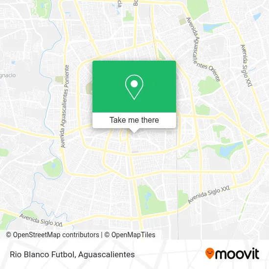 Rio Blanco Futbol map